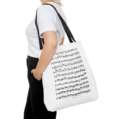 Bach Chaconne from Violin partita no. 2 in D minor BWV 1004 (Tote Bag)