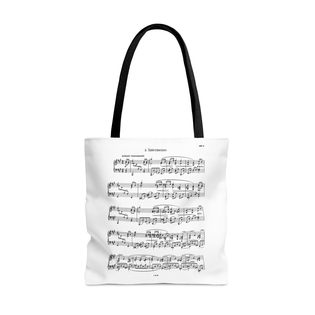 Brahms - Intermezzo in A major, Op. 118 No. 2 (Tote Bag)