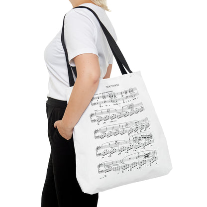 Chopin Nocturne cis-moll &amp; Nocturne op. 9 No. 2 Es-dur (Double Sided Tote Bag)