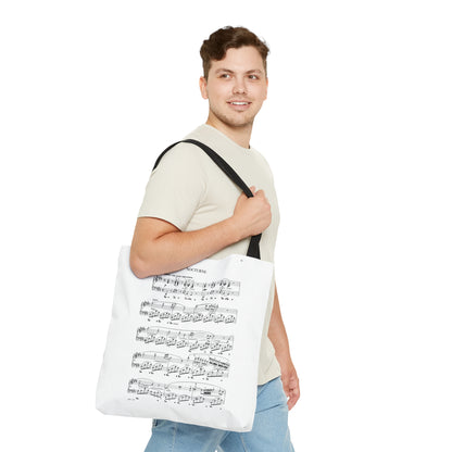 Chopin Nocturne cis-moll &amp; Nocturne op. 9 No. 2 Es-dur (Double Sided Tote Bag)