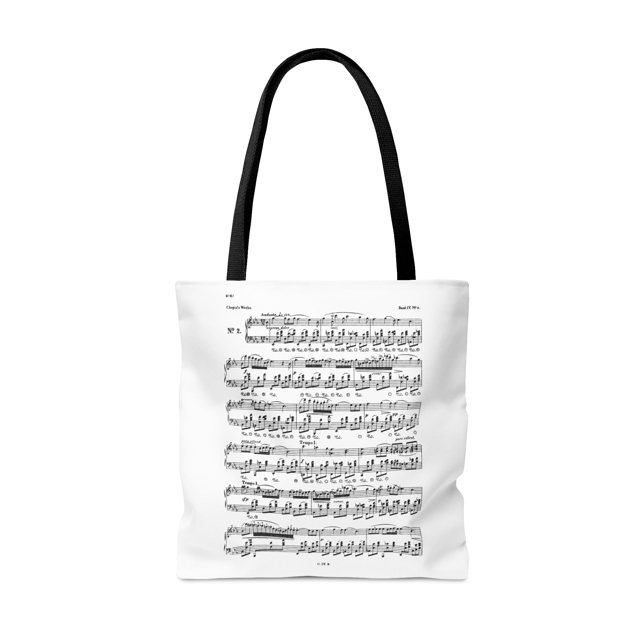 Chopin Nocturne cis-moll &amp; Nocturne op. 9 No. 2 Es-dur (Double Sided Tote Bag)