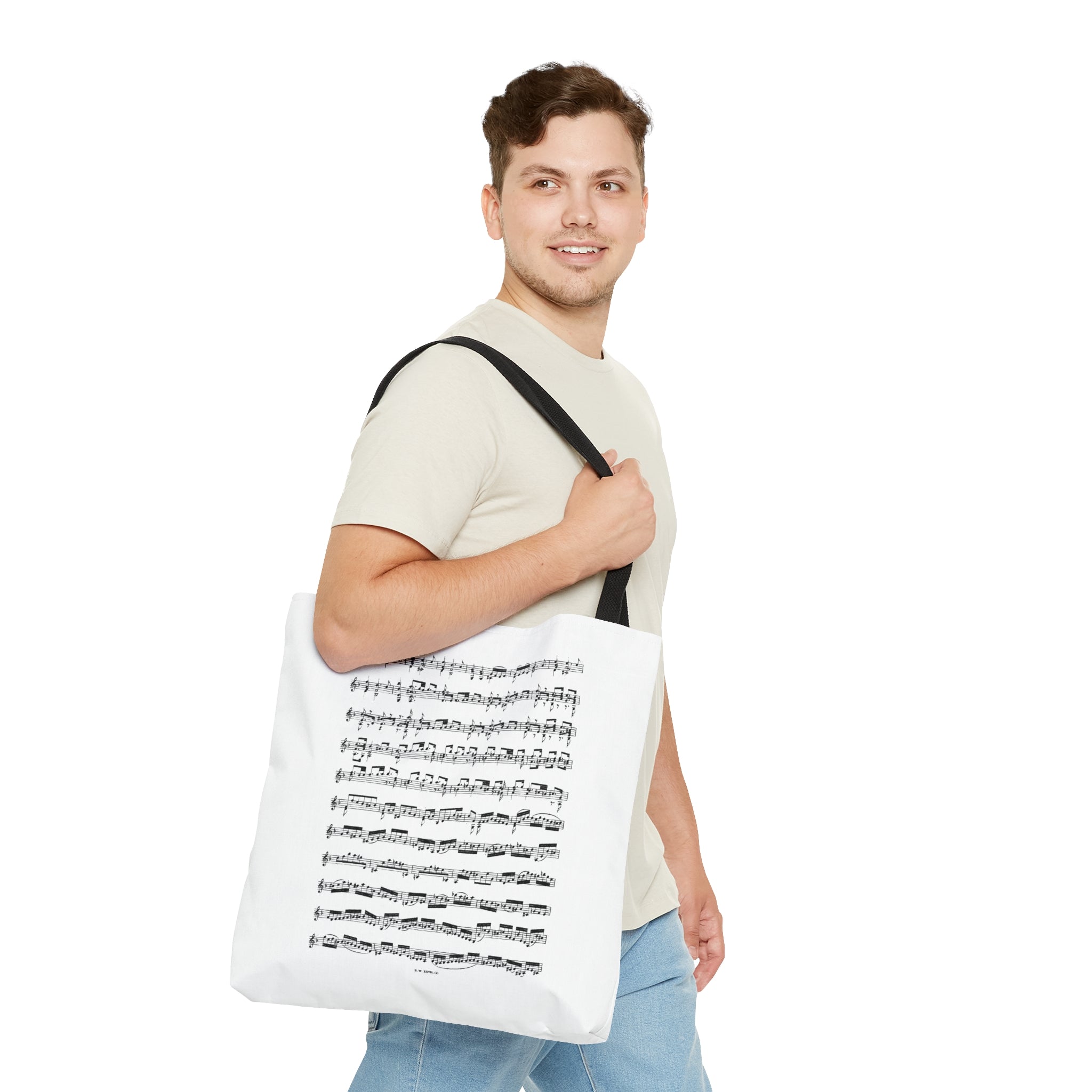 Bach Chaconne from Violin partita no. 2 in D minor BWV 1004 (Tote Bag)