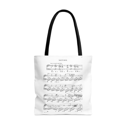 Chopin Nocturne cis-moll &amp; Nocturne op. 9 No. 2 Es-dur (Double Sided Tote Bag)