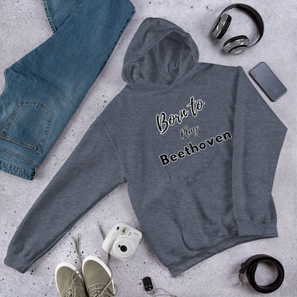 Born to play Beethoven - Unisex hoodie (Polyester and cotton)