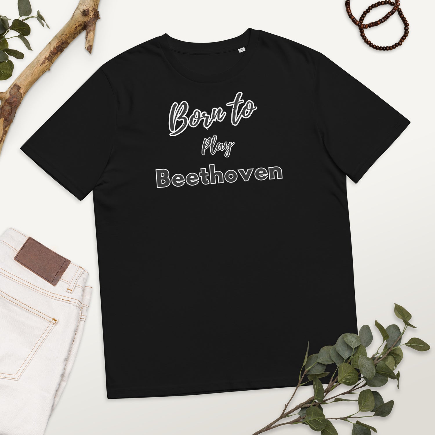 Born to play Beethoven - Unisex organic cotton t-shirt