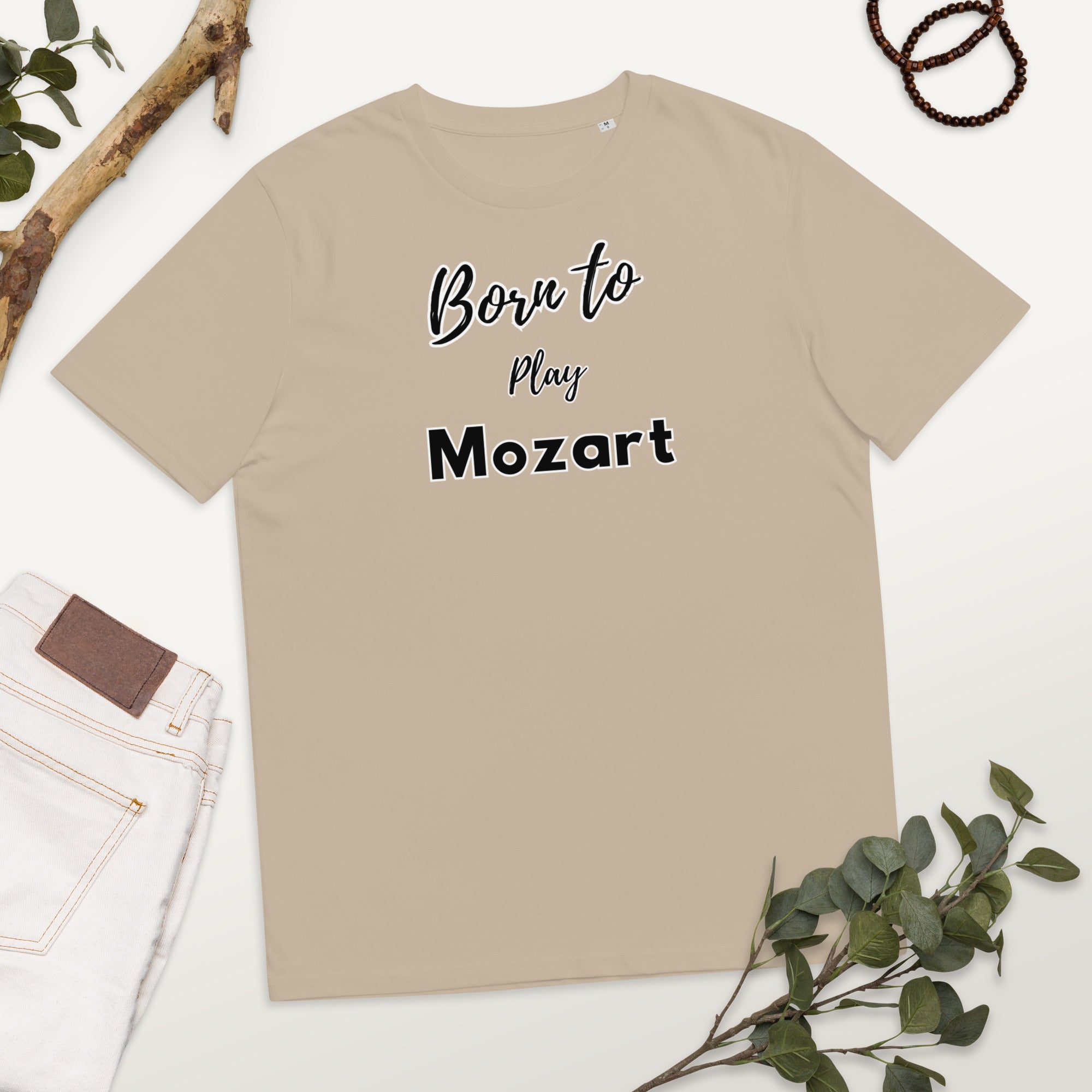 Born to play Mozart- Unisex organic cotton t-shirt