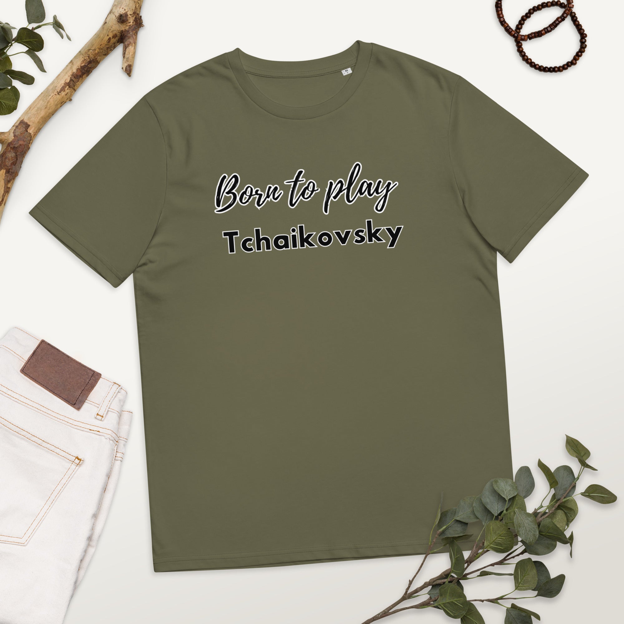 Born to play Tchaikovsky - Unisex organic cotton t-shirt