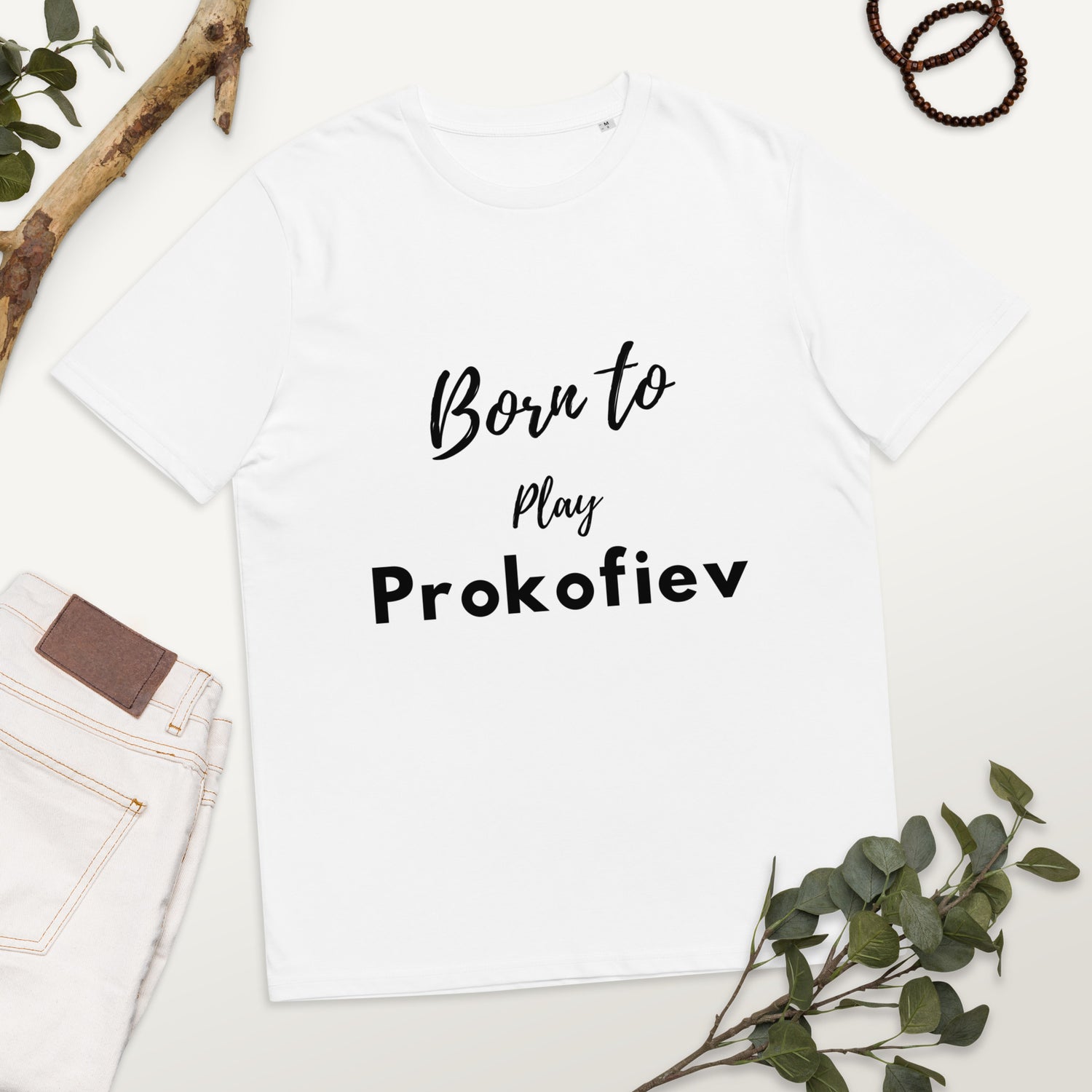 Born to play Prokofiev - Unisex organic cotton t-shirt