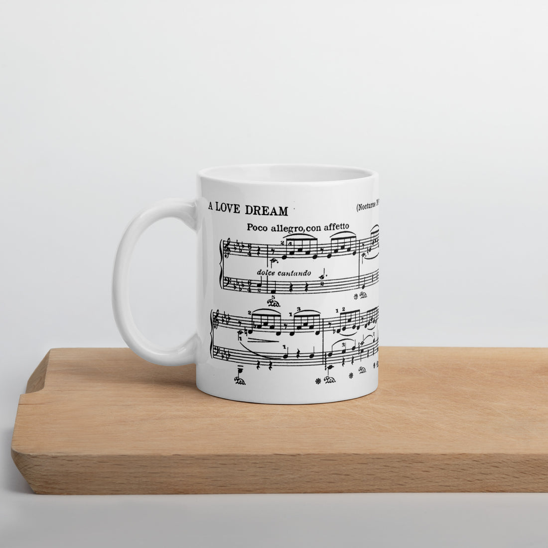 Liszt Liebestraum No. 3 - White Mug multiple sizes