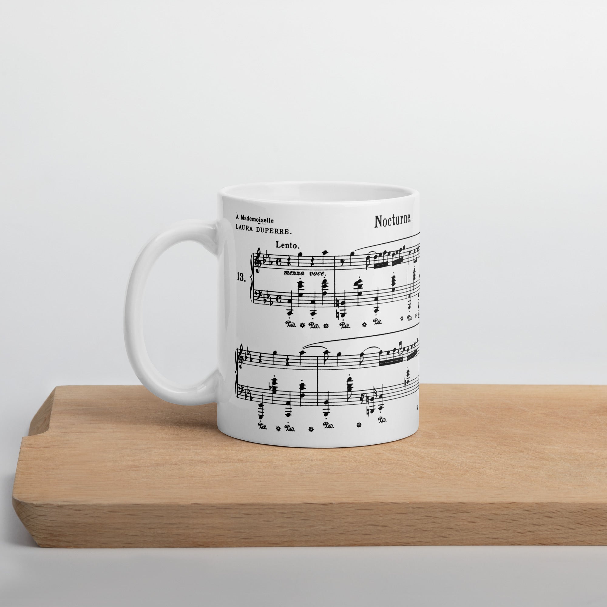 Chopin Nocturnes Schirmer Mikuli Op 48-1 - White Mug multiple sizes