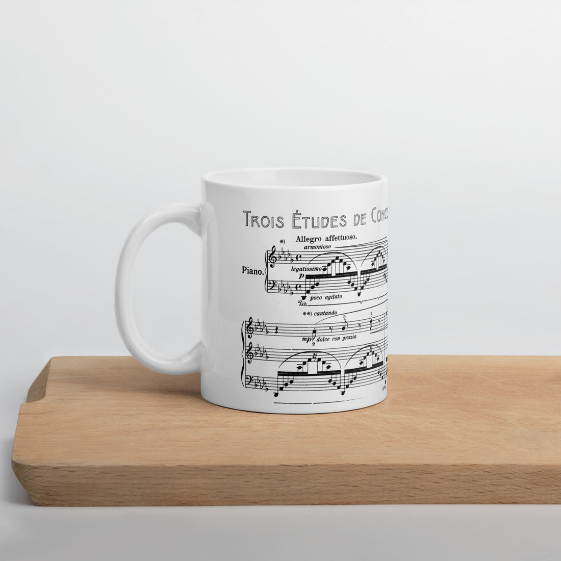 Liszt Concert Etude No. 3 Un Sospiro - White Mug multiple sizes