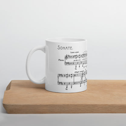 Liszt Piano Sonata in B Minor, S.178 - White Mug multiple sizes