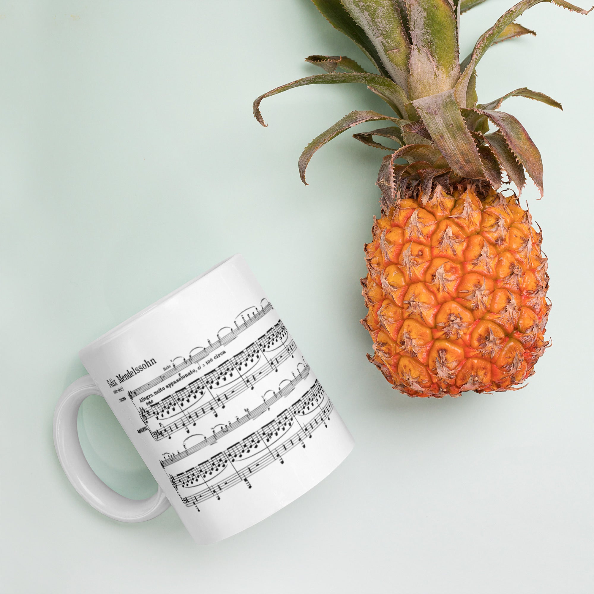 Mendelssohn Violin Concerto - White Mug multiple sizes