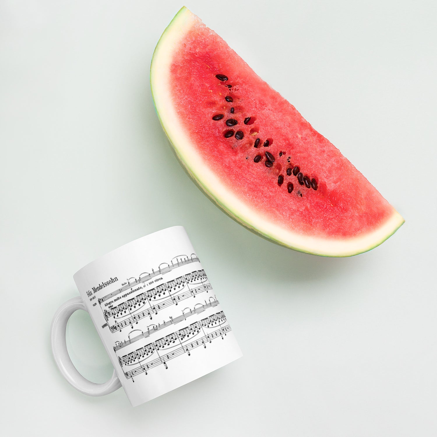 Mendelssohn Violin Concerto - White Mug multiple sizes