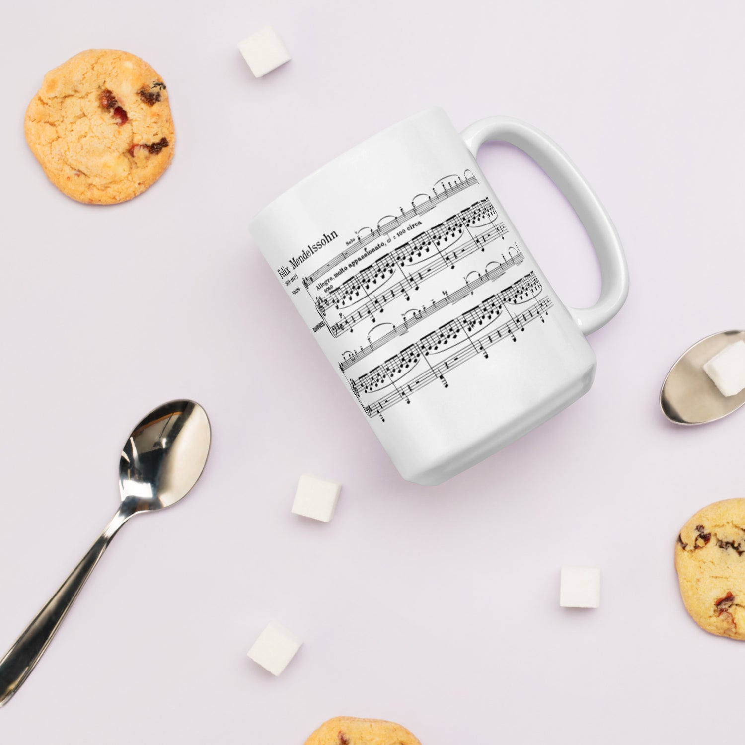 Mendelssohn Violin Concerto - White Mug multiple sizes