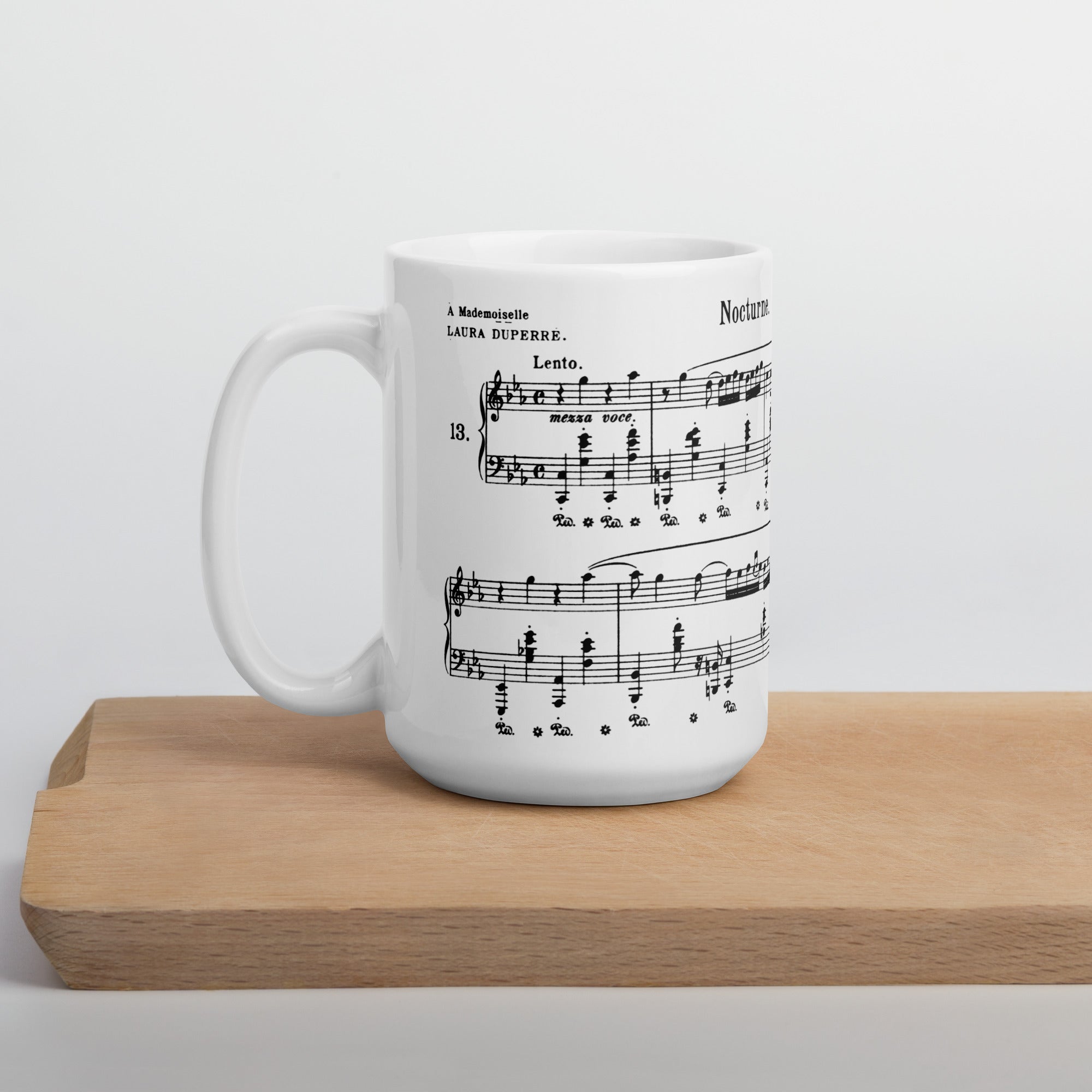 Chopin Nocturnes Schirmer Mikuli Op 48-1 - White Mug multiple sizes