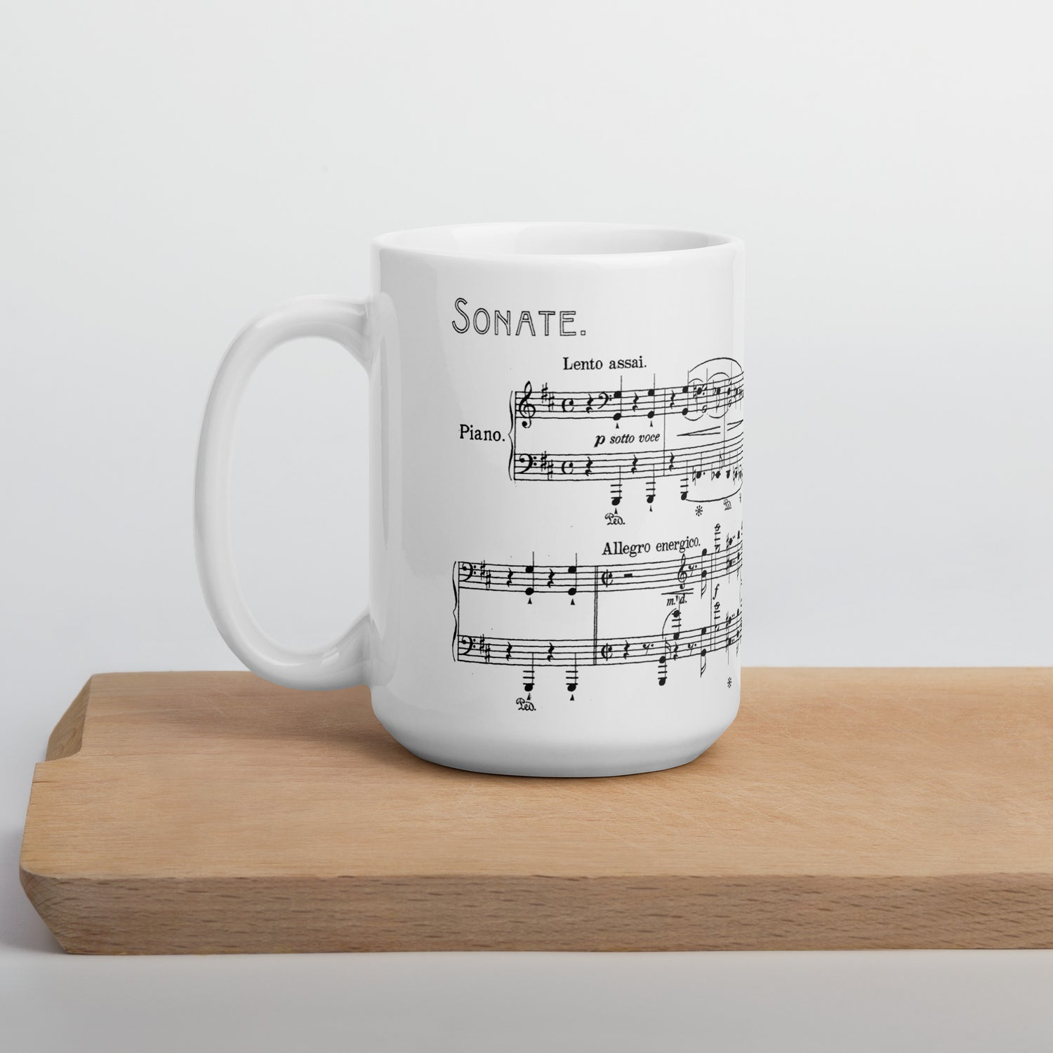 Liszt Piano Sonata in B Minor, S.178 - White Mug multiple sizes