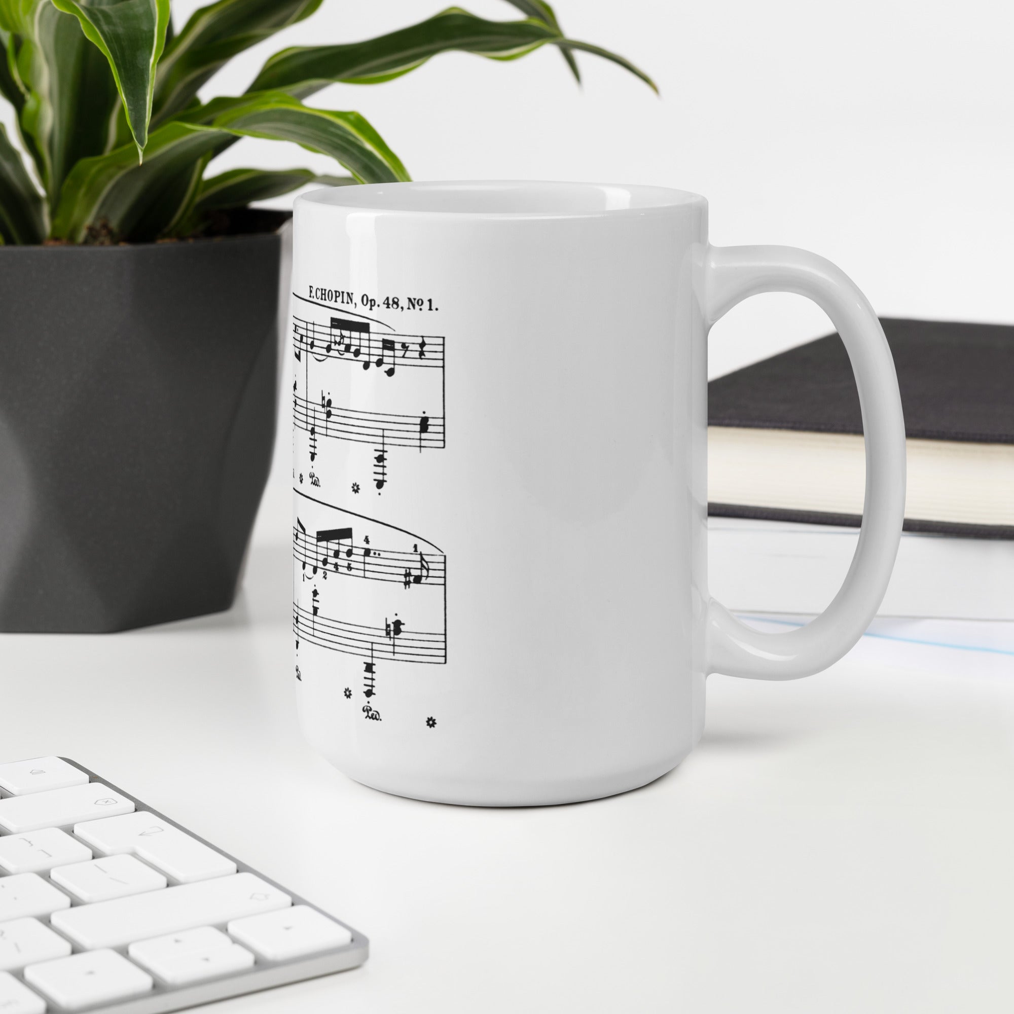 Chopin Nocturnes Schirmer Mikuli Op 48-1 - White Mug multiple sizes