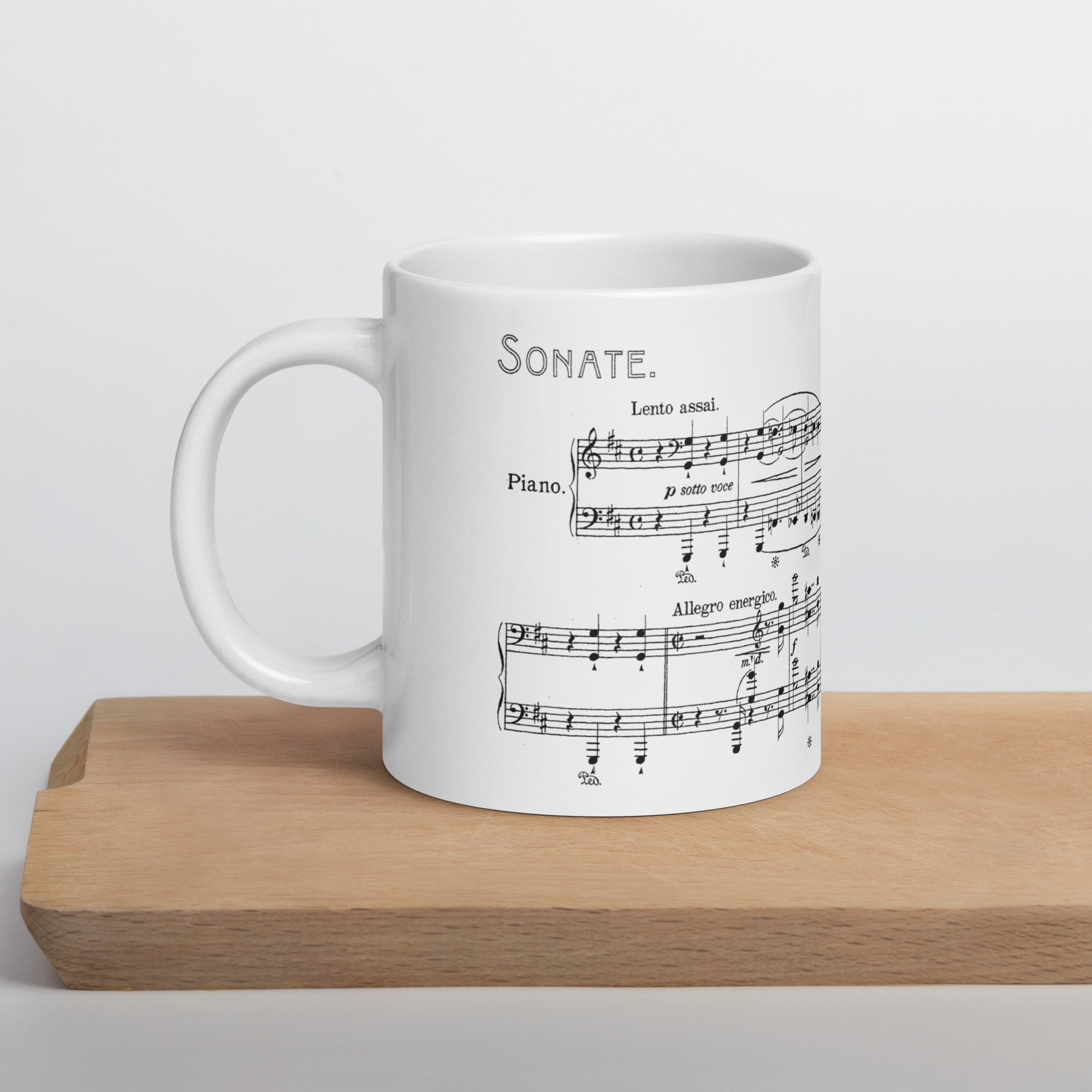 Liszt Piano Sonata in B Minor, S.178 - White Mug multiple sizes